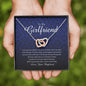 Interlocking Heart Necklace, To My Girlfriend