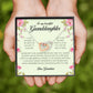 To My Beautiful Granddaughter, Interlocking Heart Necklace