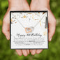 Happy 16th Birthday, Interlocking Heart Necklace