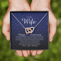 Interlocking Heart Necklace, Happy 2nd Anniversary