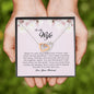 To My Wife , Interlocking Heart Necklace