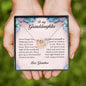 To My Granddaughter, Interlocking Heart Necklace