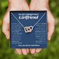 Interlocking Heart Necklace | To My Smokin Hot Girlfriend | Girlfriend Gift | Girlfriend Jewelry | Girlfriend Anniversary Gift | Christmas Gift Idea