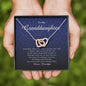 Interlocking Heart Necklace, Gift for Granddaughter from Grandpa