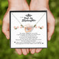 To My Badass Stepdaughter, Interlocking Heart Necklace