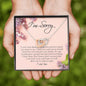 Apology Gift for Her, Interlocking Heart Necklace