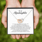 To My Stepdaughter Gift, Interlocking Heart Necklace