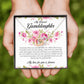 To My Dearest Granddaughter, Interlocking Heart Necklace