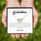 To My Beautiful Grandma, Interlocking Heart Necklace