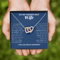 Interlocking Heart Necklace | To My Smokin Hot Wife | Wife Gift | Wife Jewelry | Anniversary Gift For Wife | Best Christmas Gift Idea