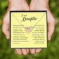 To My Daughter, Interlocking Heart Necklace