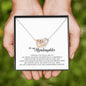 To My Stepdaughter Gift, Interlocking Heart Necklace