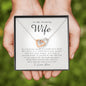 Interlocking Heart Necklace, To My Stunning Wife