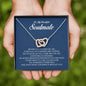 To My Soulmate, Interlocking Heart Necklace