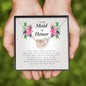 Interlocking Heart Necklace, To My Maid of Honor