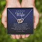 Interlocking Heart Necklace, To My Beautiful Wife