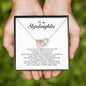 To My Stepdaughter Gift, Interlocking Heart Necklace