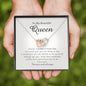 Interlocking Heart Necklace, To My Beautiful Queen