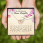 To my amazing bonus To My Amazing Bonus Daughter, Interlocking Heart Necklace Interlocking Heart Necklace