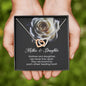 Mother & Daughter Gift, Interlocking Heart Necklace
