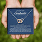 To My Soulmate, Interlocking Heart Necklace