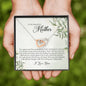 To My Beautiful Mother, Interlocking Heart Necklace
