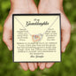 Granddaughter Gift, Interlocking Heart Necklace, Gift from Grandpa