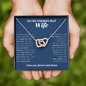 Interlocking Heart Necklace | To My Smokin Hot Wife | Wife Gift | Wife Jewelry | Wife Anniversary Gift | Wife Christmas Gift Idea