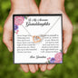 To My Awesome Granddaughter, Interlocking Heart Necklace