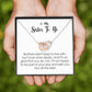 To My Sister to Be, Interlocking Heart Necklace