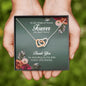 To My Maid of Honor, Interlocking Heart Necklace