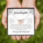 To My Beautiful Granddaughter, Interlocking Heart Necklace