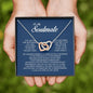 To My Soulmate, Interlocking Heart Necklace