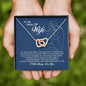 To My Smokin Hot Wife, Interlocking Heart Necklace