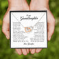 Granddaughter Gift, Interlocking Heart Necklace, Gift from Grandpa