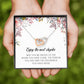 Enjoy The Next Chapter, Interlocking Heart Necklace