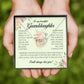 To My Beautiful Granddaughter, Interlocking Heart Necklace