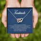 To My Soulmate, Interlocking Heart Necklace