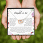 To My Daughter In Law, Interlocking Heart Necklace