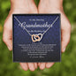 Interlocking Heart Necklace, To My Amazing Grandmother on My Wedding Day, Wedding Gift from Granddaughter, Gift from Bride