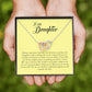 To My Daughter, Interlocking Heart Necklace