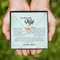 To My Beautiful Wife, Interlocking Heart Necklace