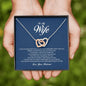 To My Wife, Interlocking Heart Necklace