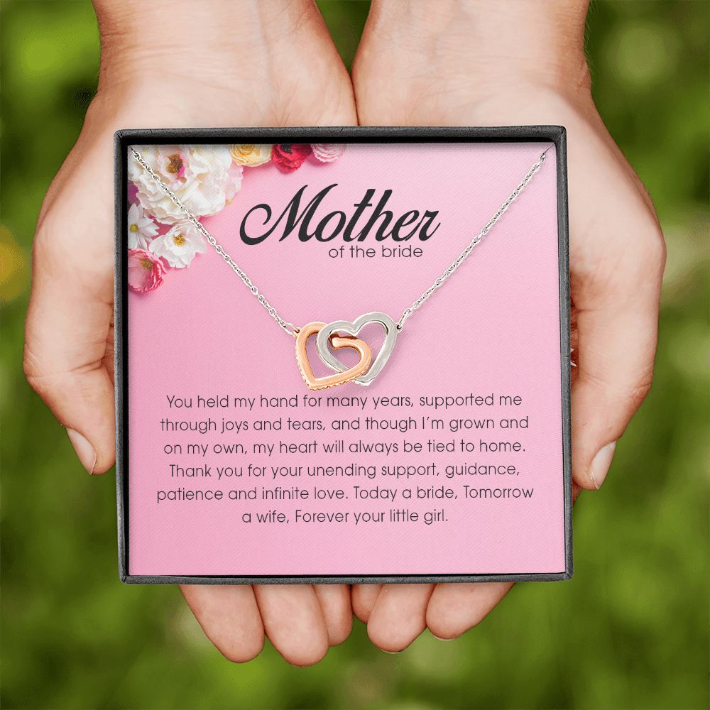 Mother of the Bride, Interlocking Heart Necklace