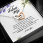 To My Future Wife, Interlocking Heart Necklace