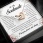 To My Soulmate, Interlocking Heart Necklace