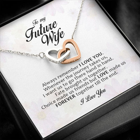 To My Future Wife, Interlocking Heart Necklace