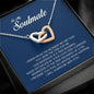 To My Soulmate, Interlocking Heart Necklace