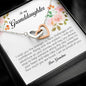 To My Beautiful Granddaughter, Interlocking Heart Necklace