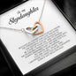 To My Stepdaughter Gift, Interlocking Heart Necklace